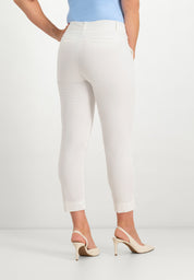 Verena Slim Broek | Optical White
