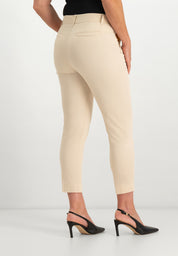Verena Slim Broek | Light Beige