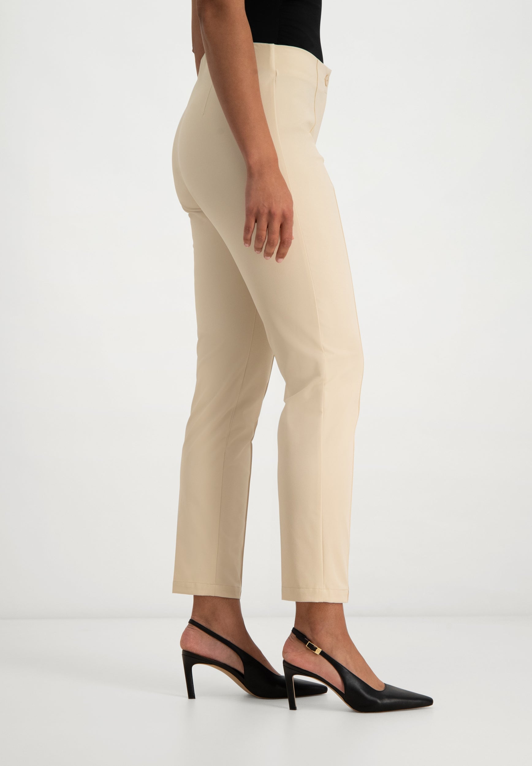 Janet Techno Stretch Broek | Light Beige