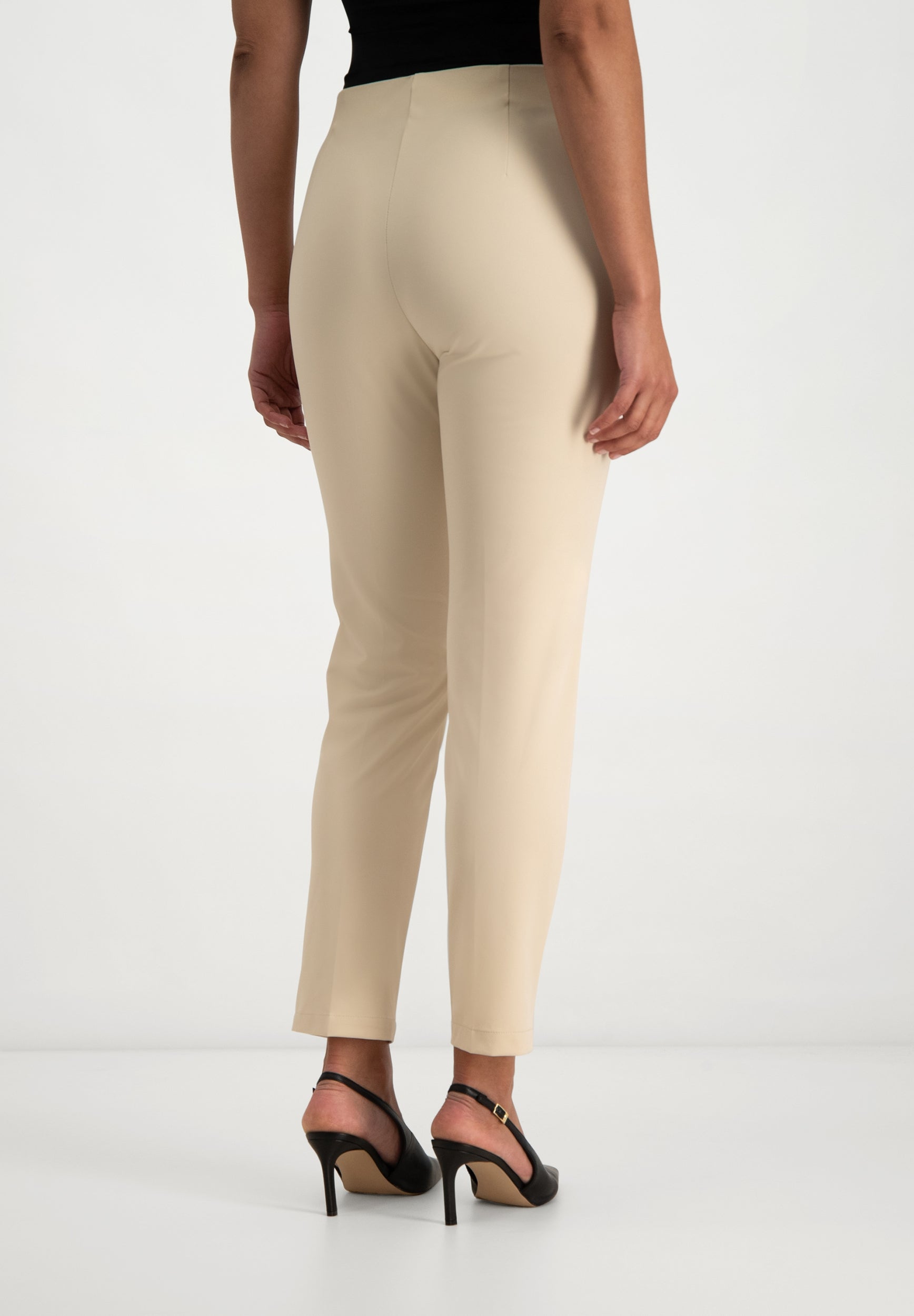 Janet Techno Stretch Broek | Light Beige
