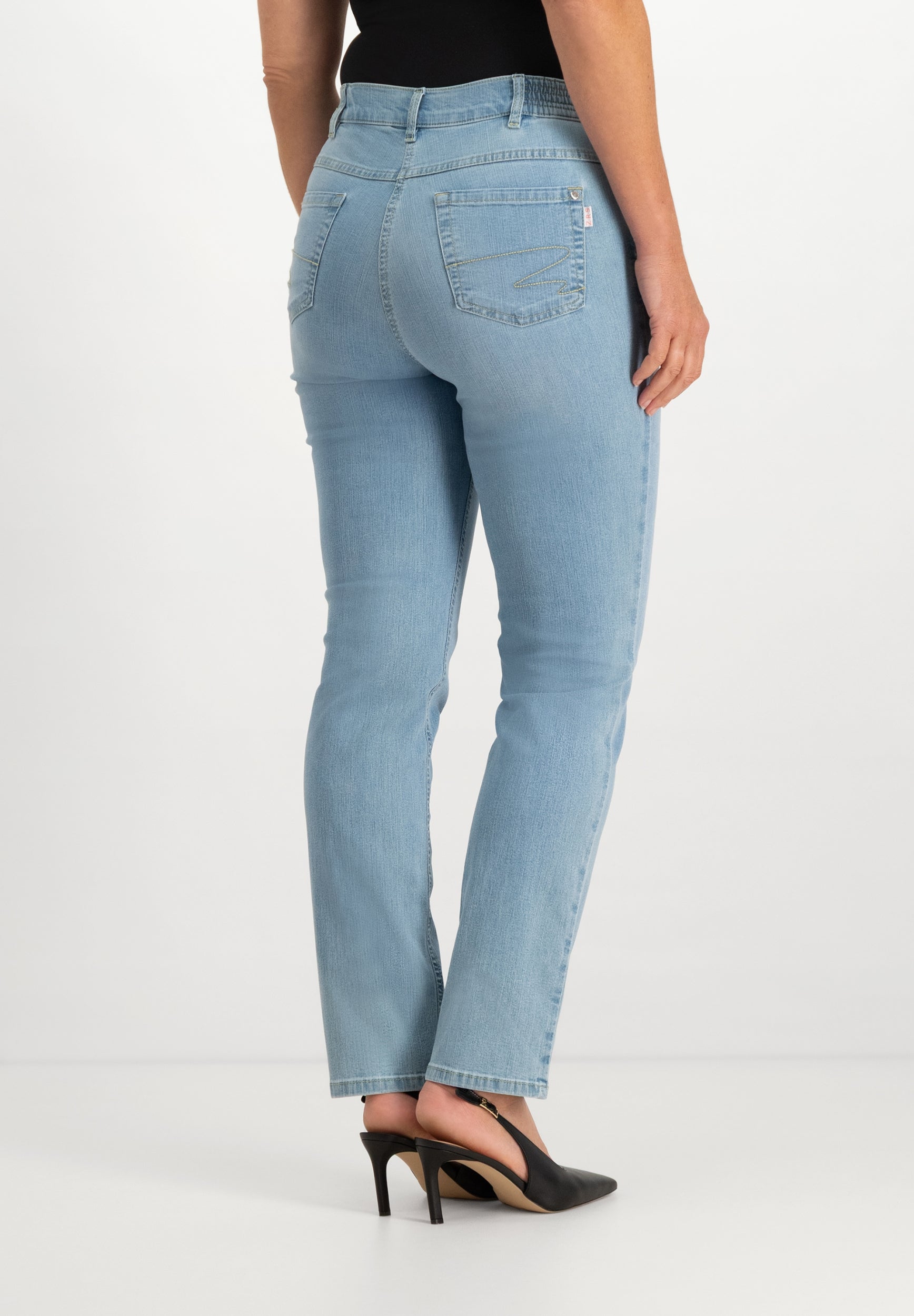 Gretha Regular Straight Jeans | Bleach