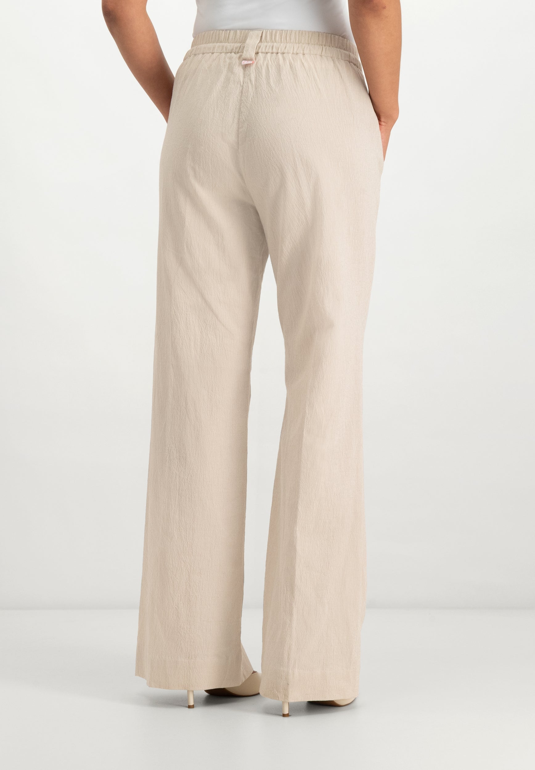 Joggie Broek met Wijde Pijpen | Nature Ecru