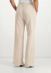 Joggie Broek met Wijde Pijpen | Nature Ecru