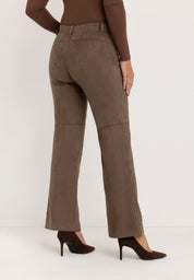 Janet Slim Tailored Broek | Fawn Brown