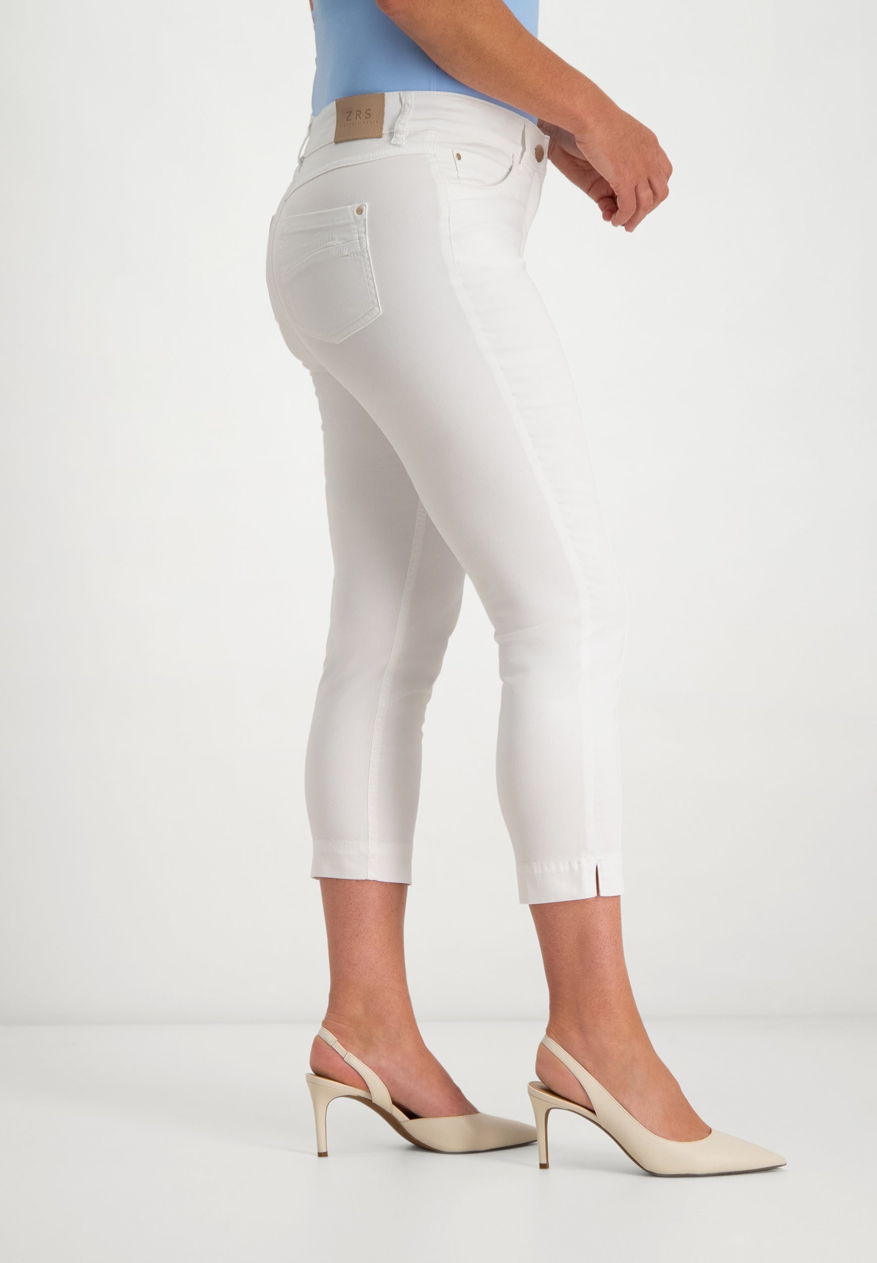 Kora Coloured Straight Broek | Optical White