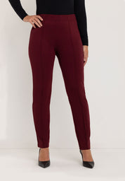 Janet Slim Tailored Broek | Burgundy