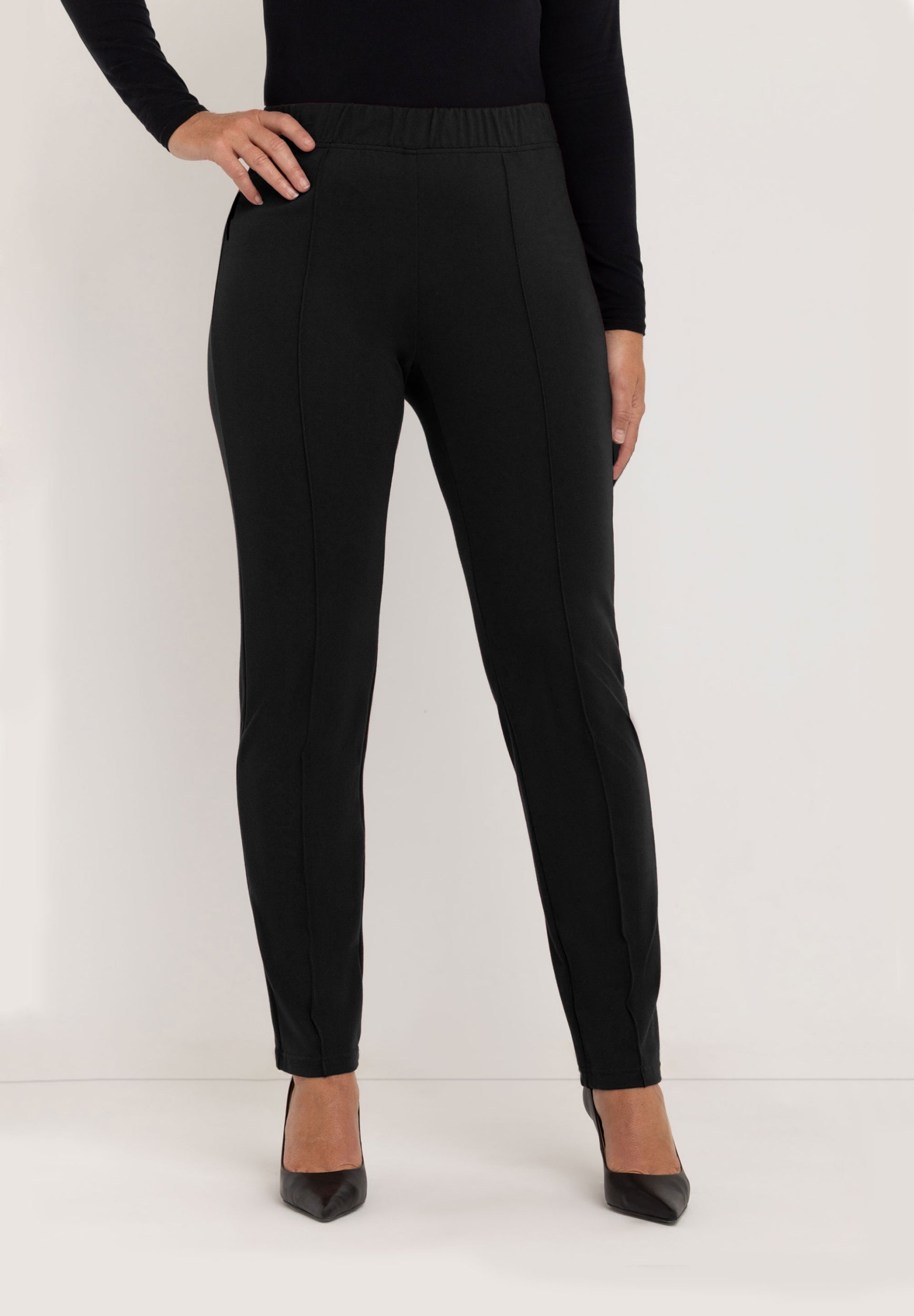 Janet Slim Tailored Broek | Burgundy