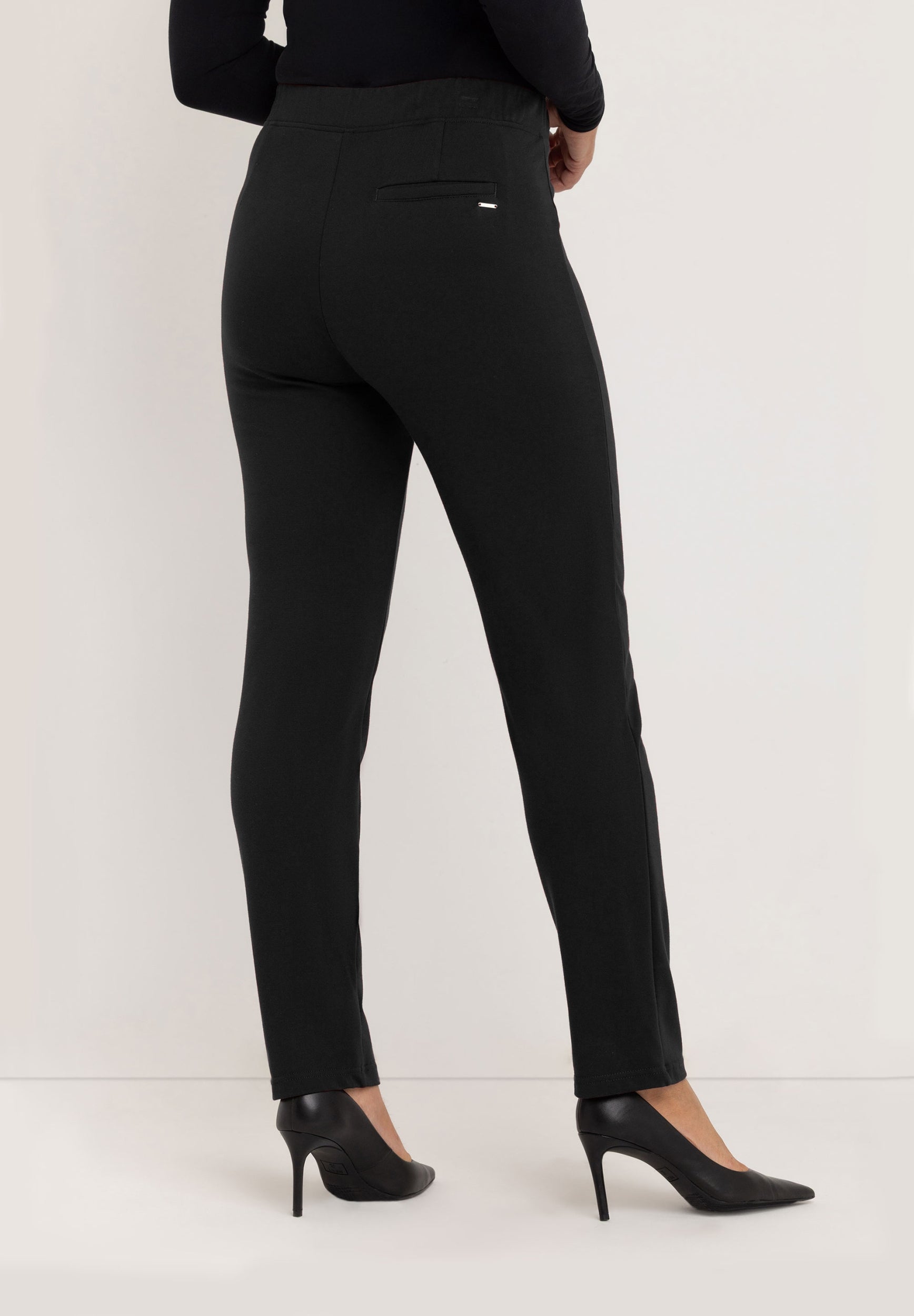 Janet Slim Tailored Broek | Burgundy