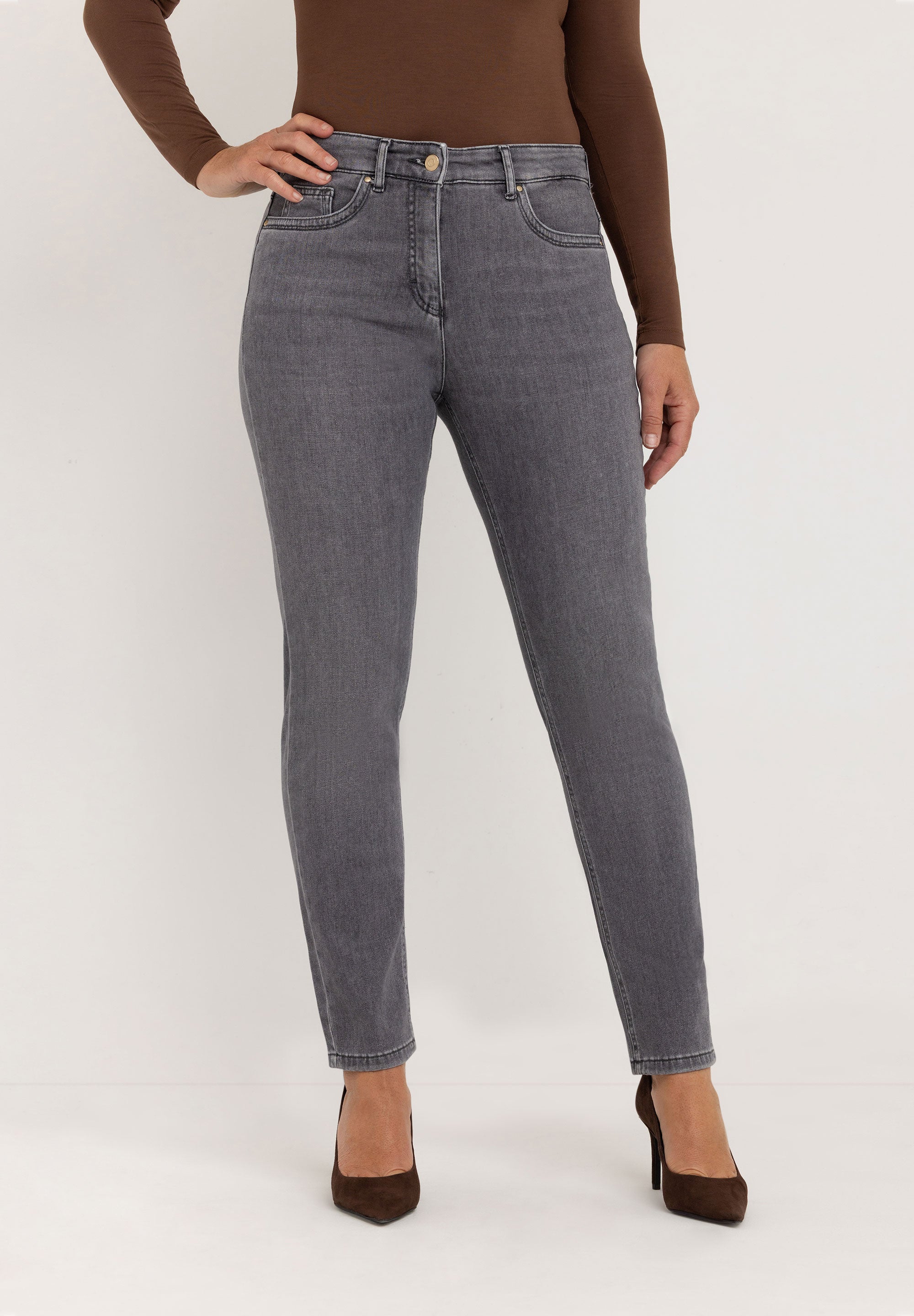 Sarah Bootcut Jeans | Authentic Grey