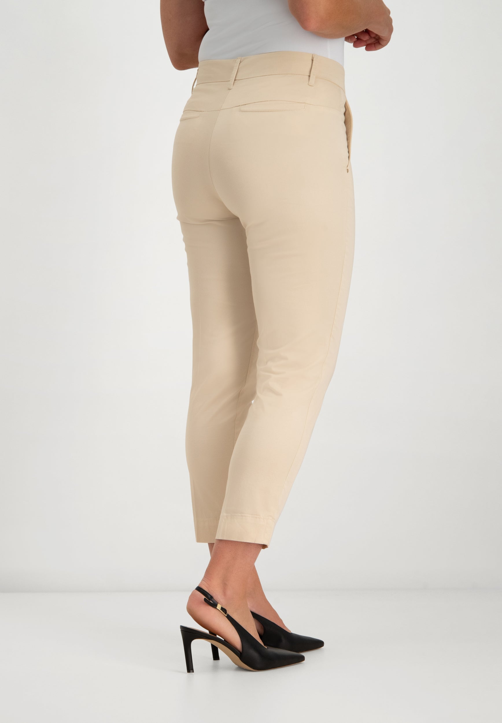 Verena Slim Pants | Light Beige