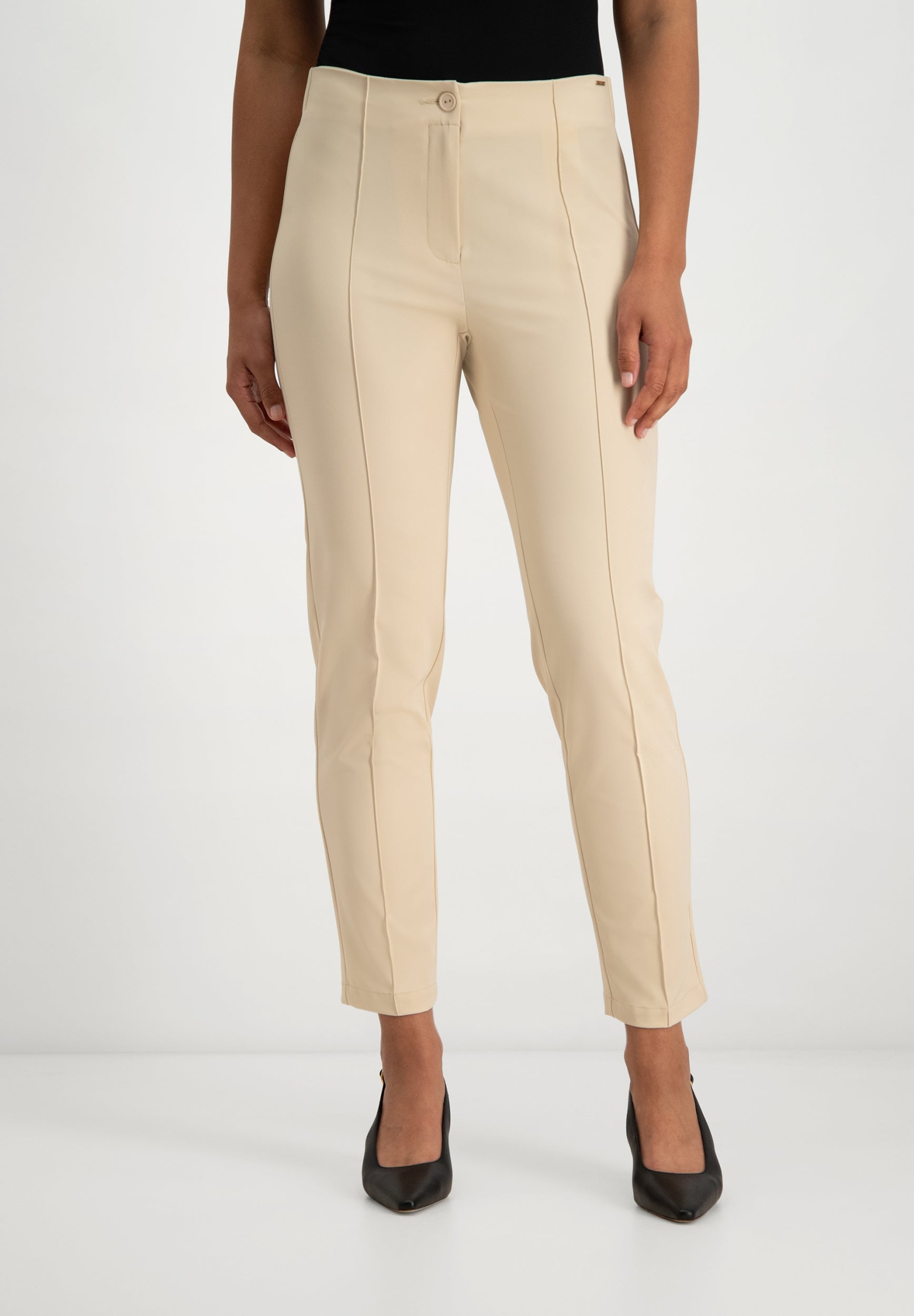 Janet Techno Stretch Pants | Light Beige