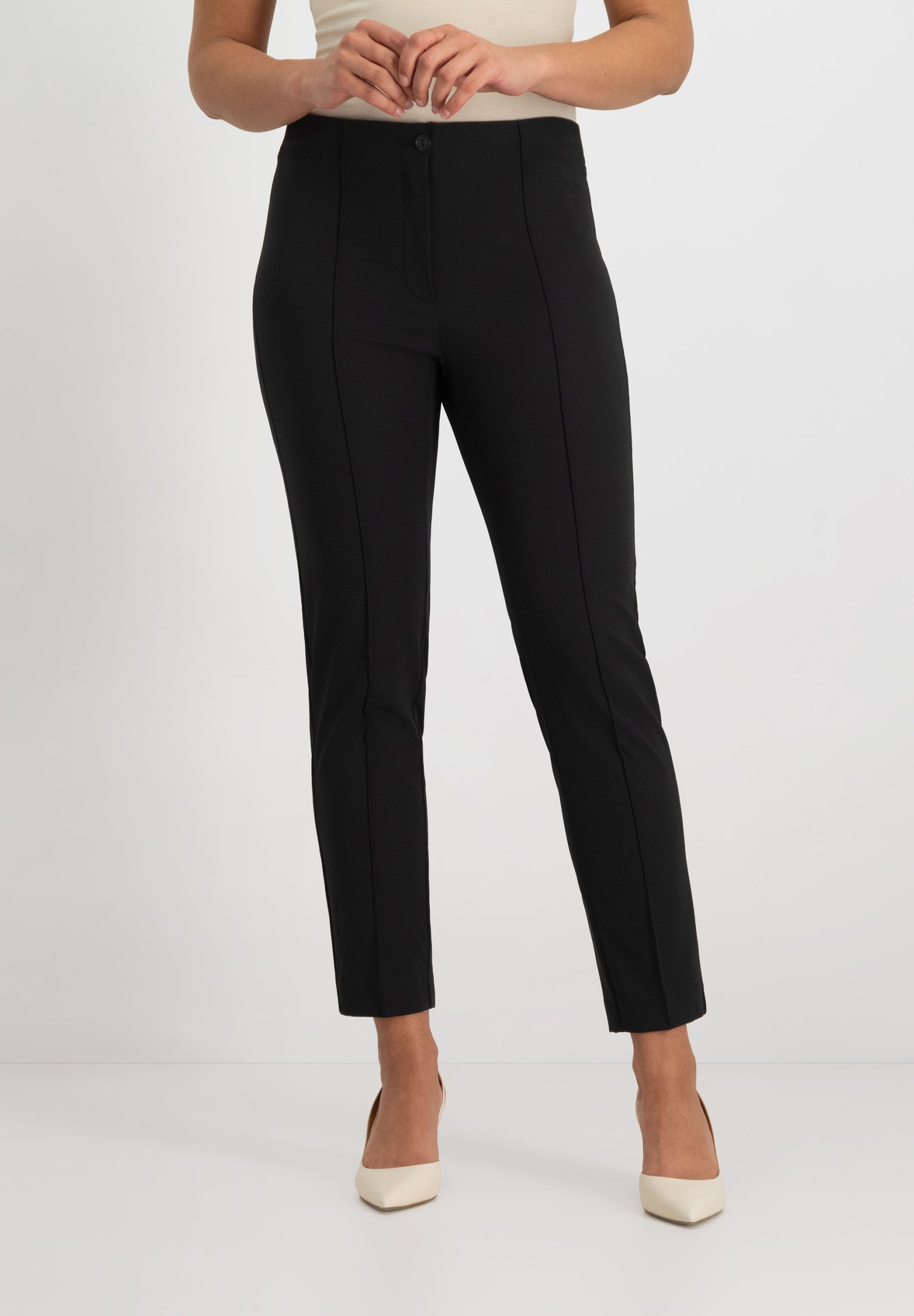 Janet Techno Stretch Pants | Black