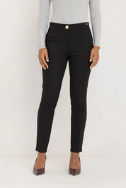 Janet Techno Stretch Pants | Black