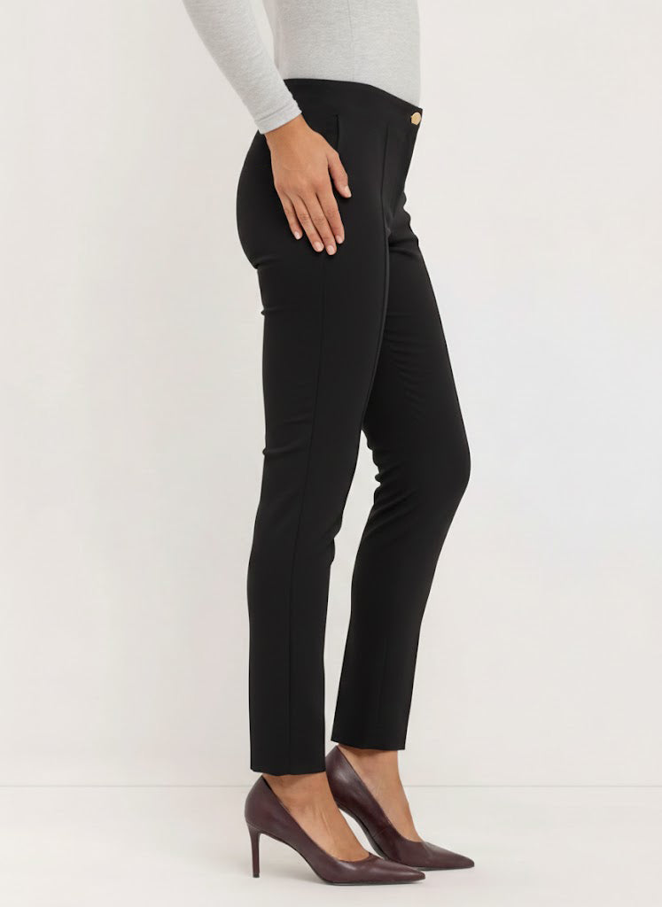 Janet Techno Stretch Pants | Black
