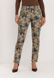 Ginie Slim Pants | Olive Brown