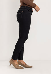 Ginie Slim Pants | Black-Black