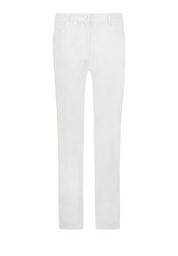 Kora Coloured Light Denim Straight Jeans | Optical White