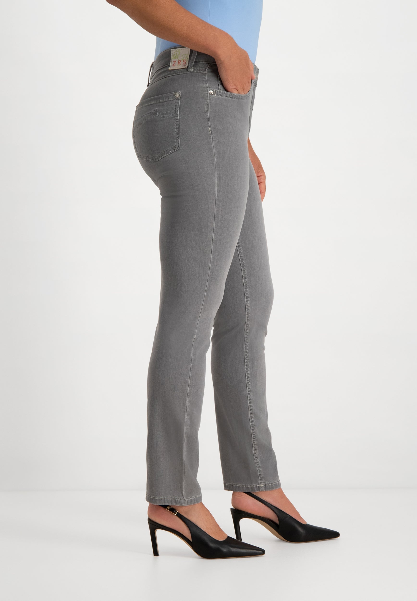 Kora Denim Straight Jeans | Light Grey