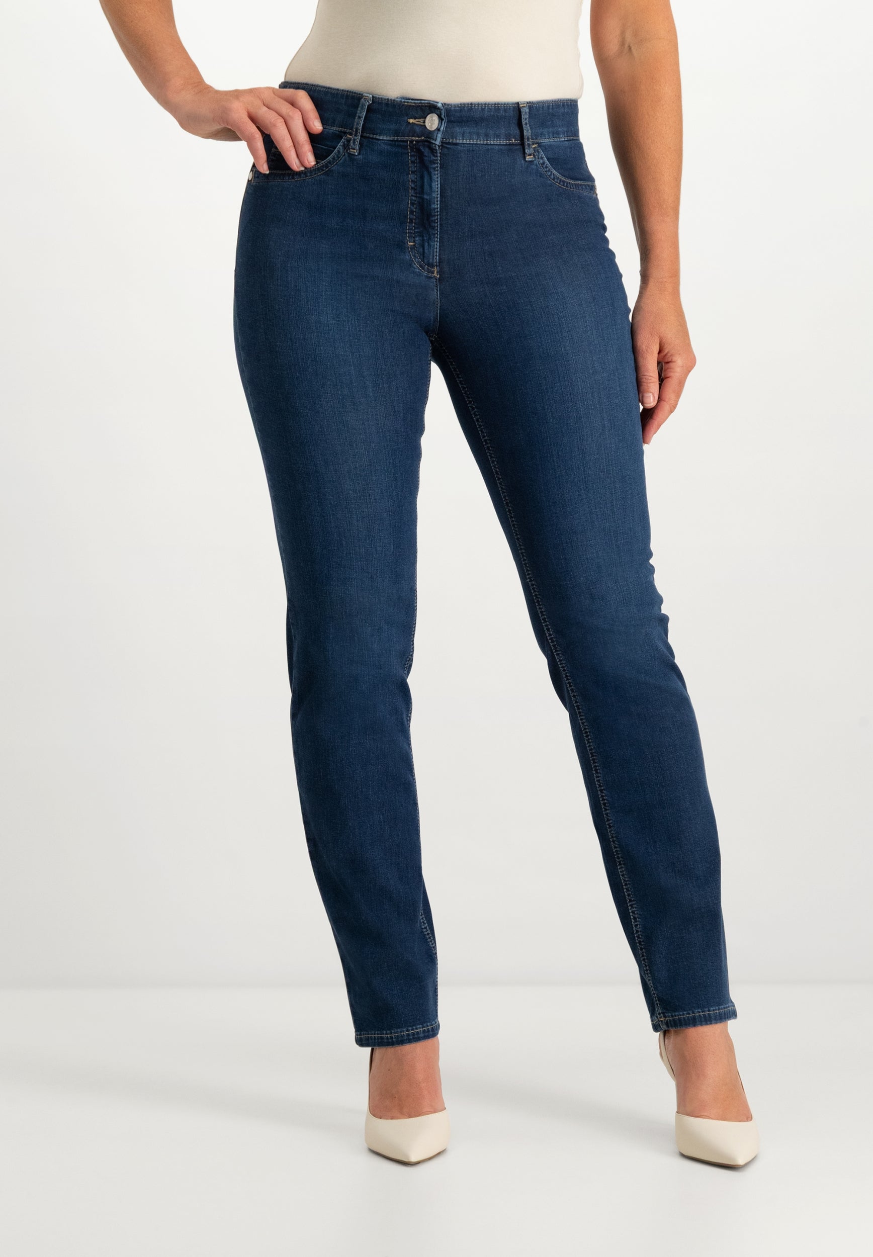 Kora Denim Straight Jeans | Stone Blue