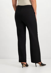 Jessie Wide Flared Pants | Black