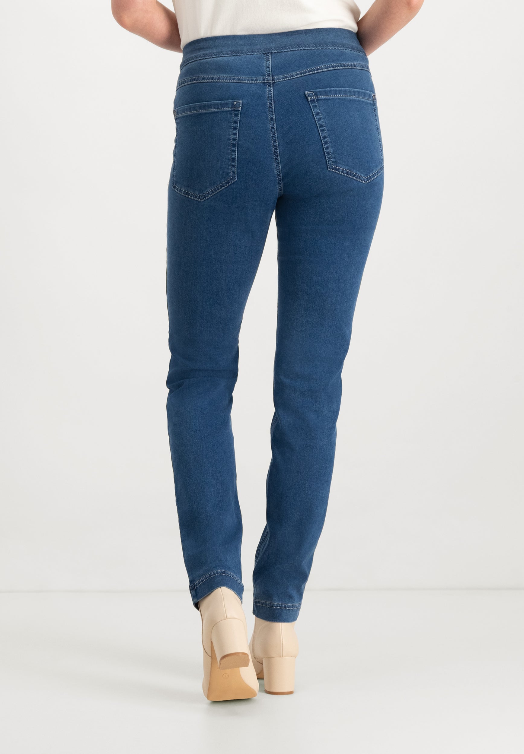 Leggie Shape-On Skinny Jeans | Stone Blue Pants ZRS