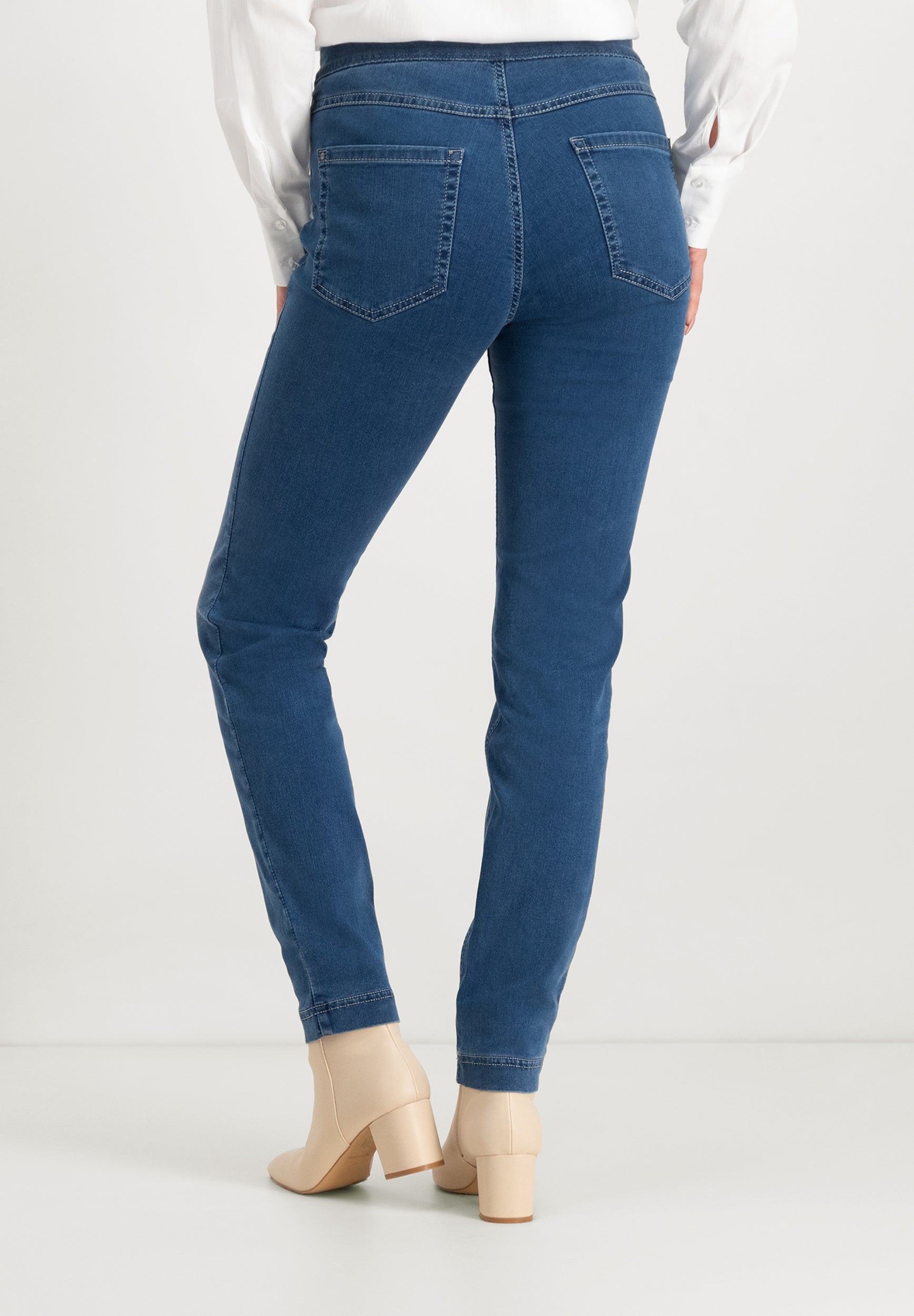 Leggie Shape-On Skinny Jeans | Stone Blue Pants ZRS