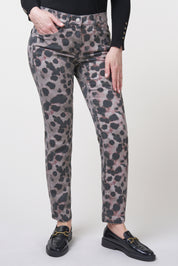 Twigie Shape-On Straight Jeans | Leo Print Pants ZRS