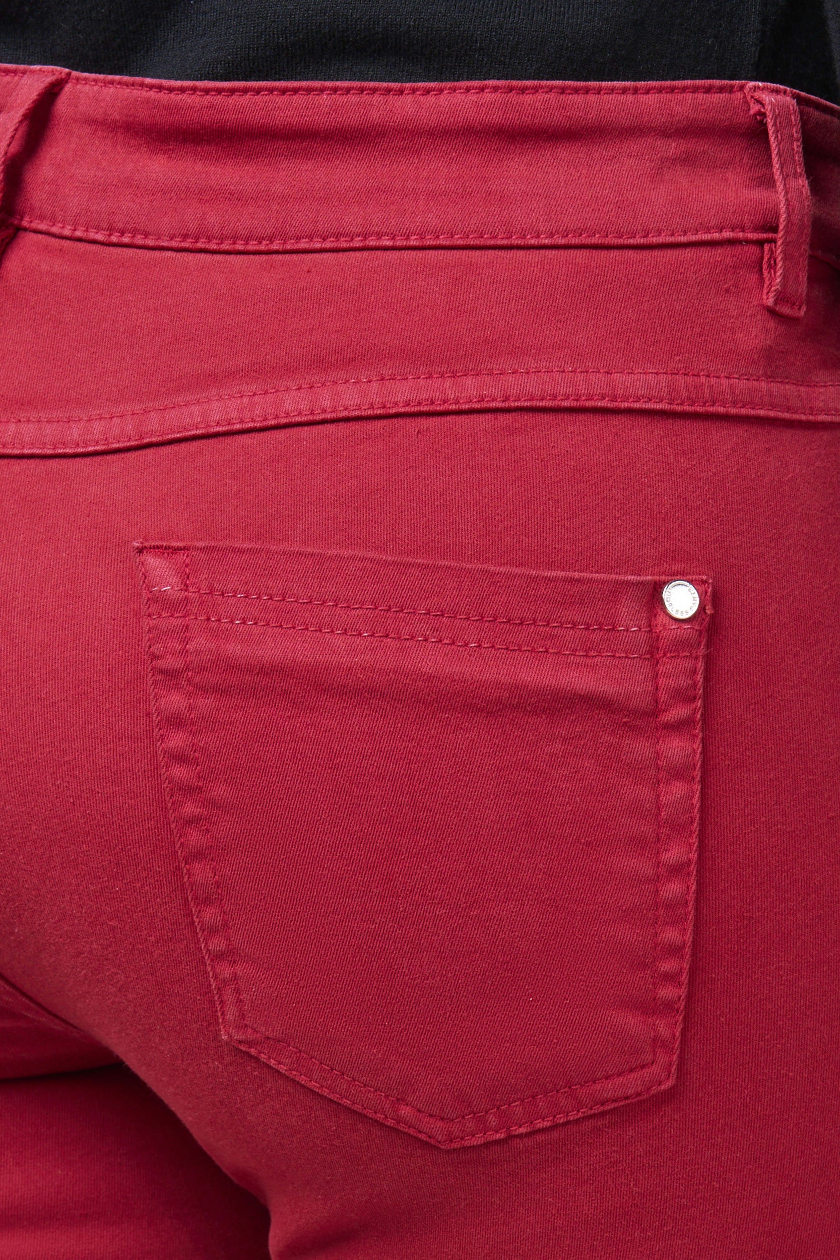 Twigie Coloured Shape-On Straight Jeans | Red Pants ZRS