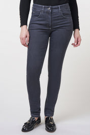 Twigie Shape-On Straight Jeans | Anthracite Pants ZRS