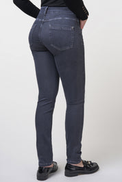 Twigie Shape-On Straight Jeans | Anthracite Pants ZRS