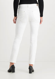 Twigie Shape-On Straight Jeans | Optical White Pants ZRS