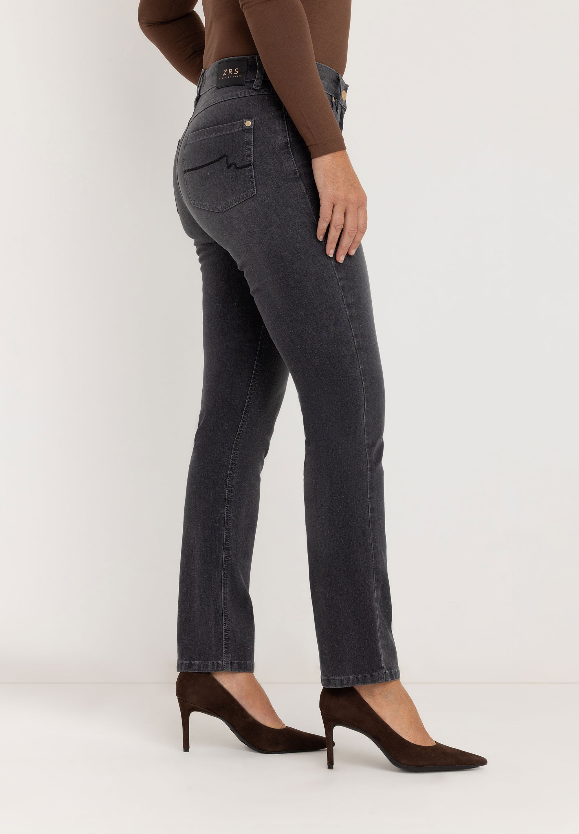 Kora Denim Straight Jeans | Authentic Grey