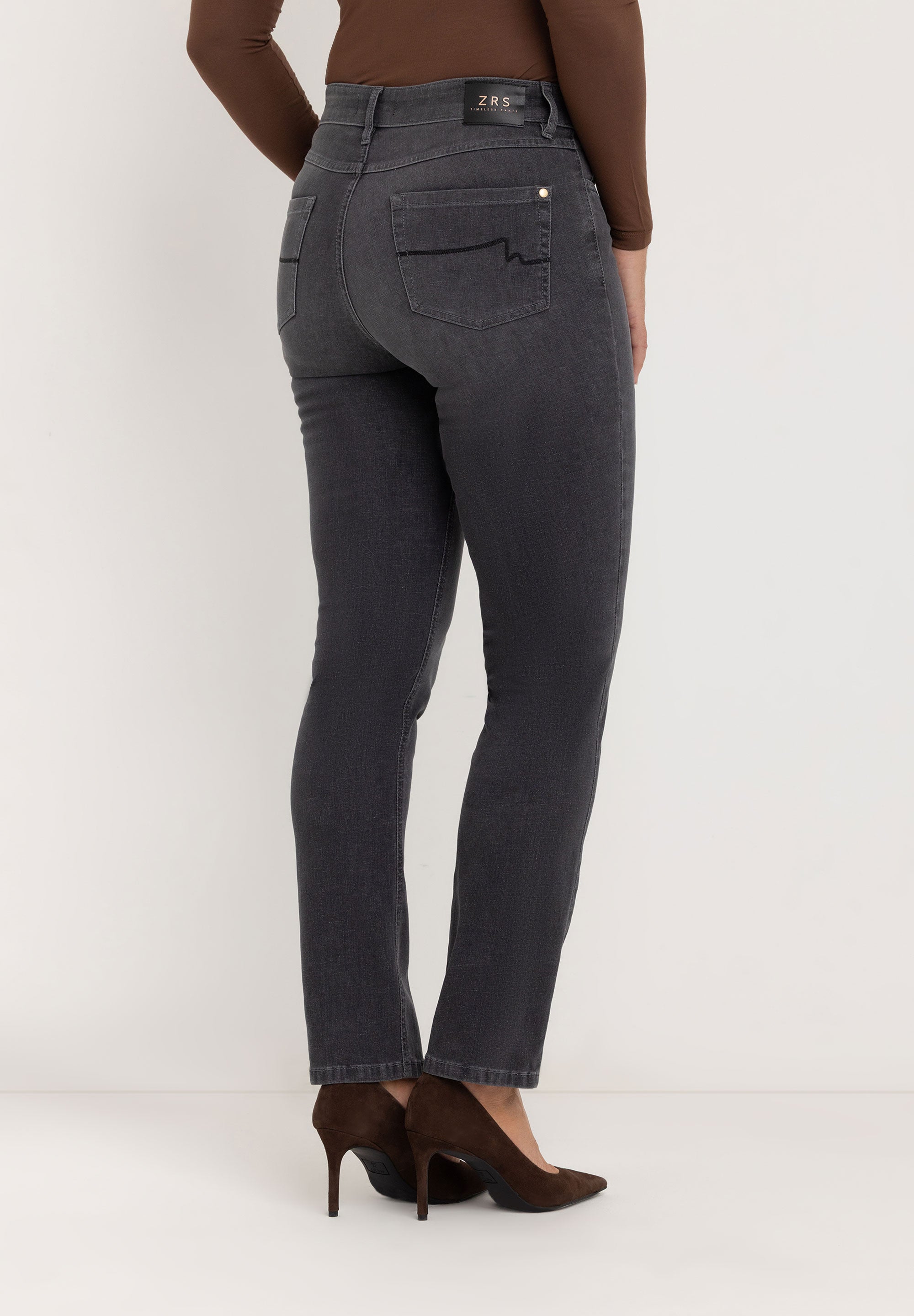 Kora Denim Straight Jeans | Authentic Grey