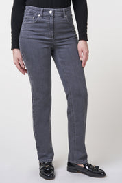 Kora Denim Classics Straight Jeans | Grey Pants ZRS