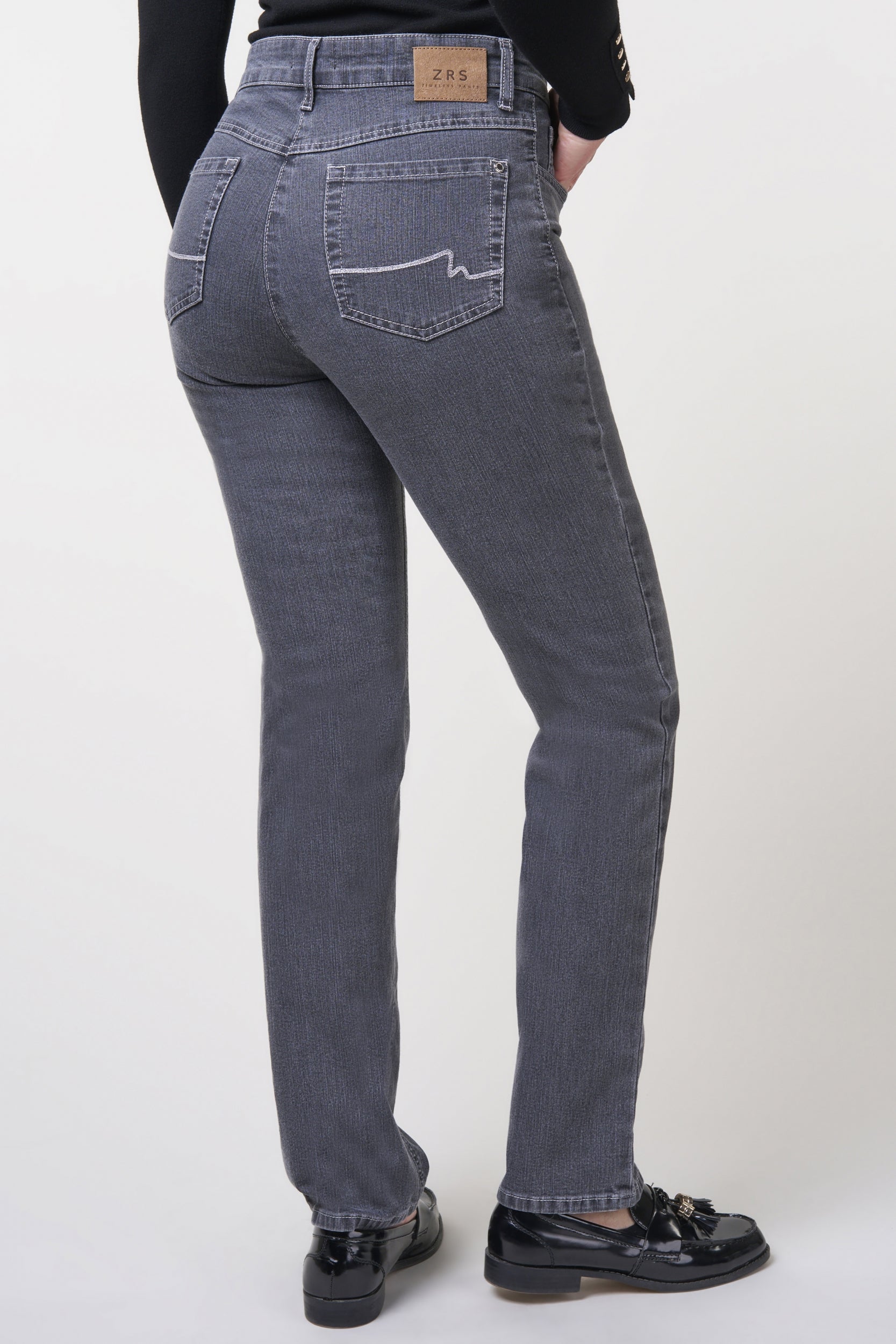 Kora Denim Classics Straight Jeans | Grey Pants ZRS