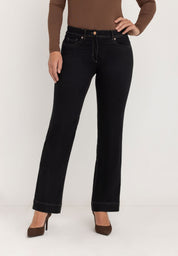 Ginie Slim Pants | Black-Black