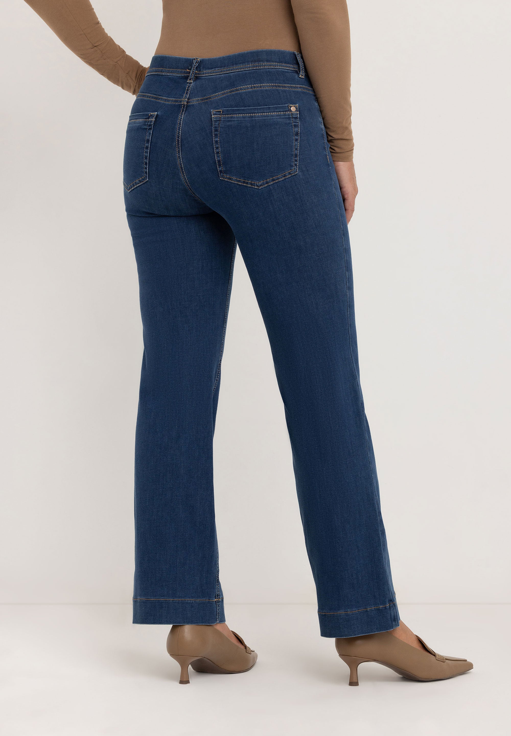 Ginie Slim Pants | Stone Blue