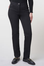 Kora Sporty Bi-Stretch Straight Jeans | Black Pants ZRS