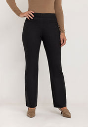Laura Slim Cigarette Pants | Dark Grey Check