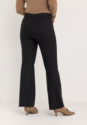 Laura Slim Cigarette Pants | Dark Grey Check