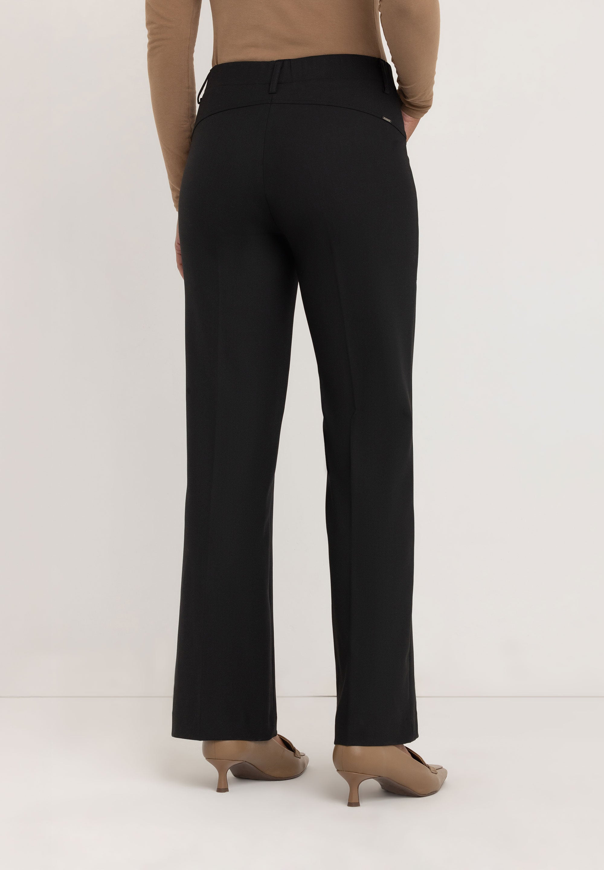 Janet Techno Stretch Pants | Black