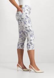 Kora Cropped Pants | Light Blue Mixed