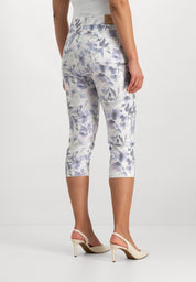 Kora Cropped Pants | Light Blue Mixed