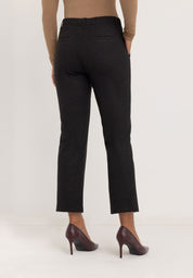 Janet Slim Tailored Pants | Dark Grey Check