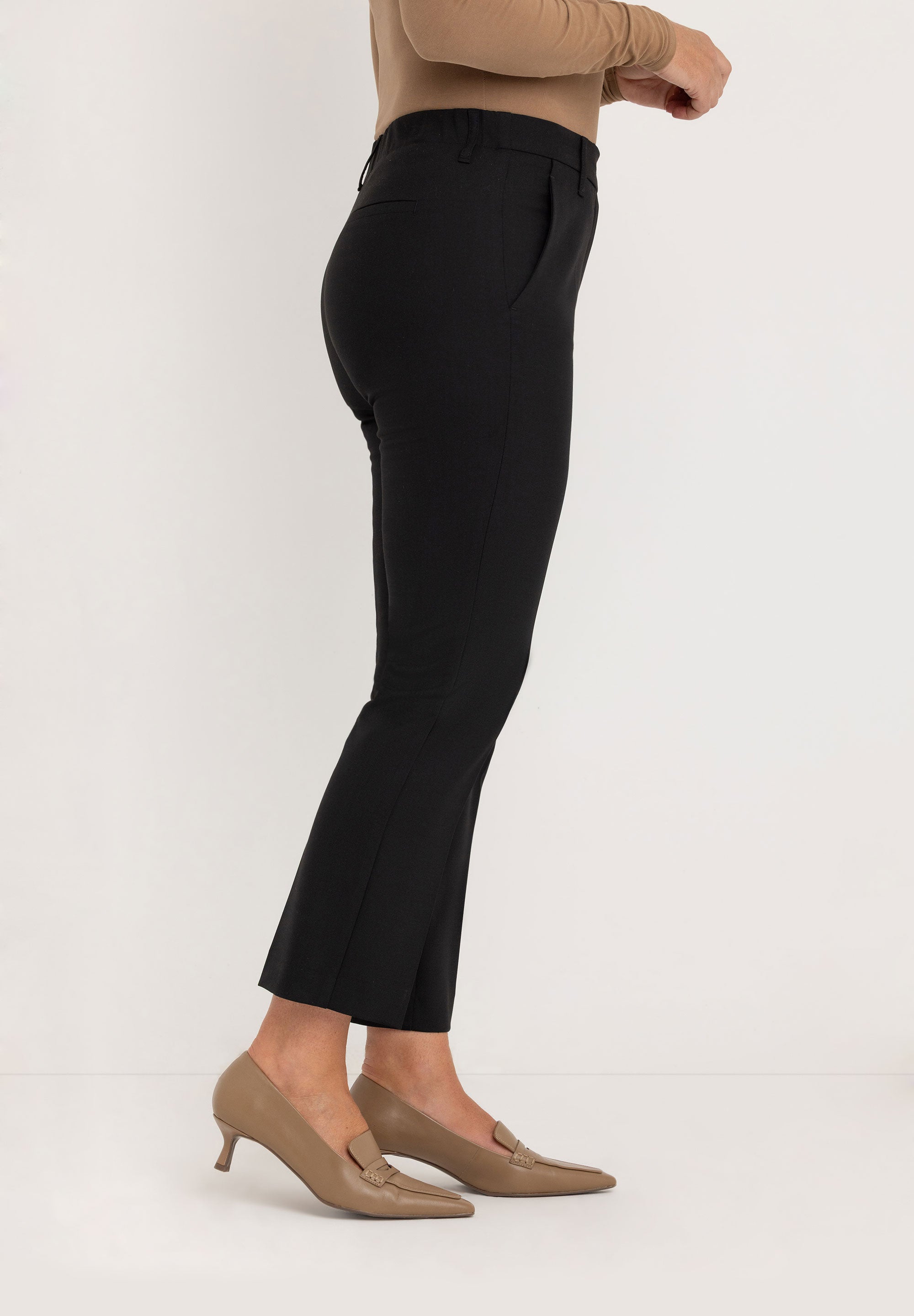 Janet Techno Stretch Pants | Black