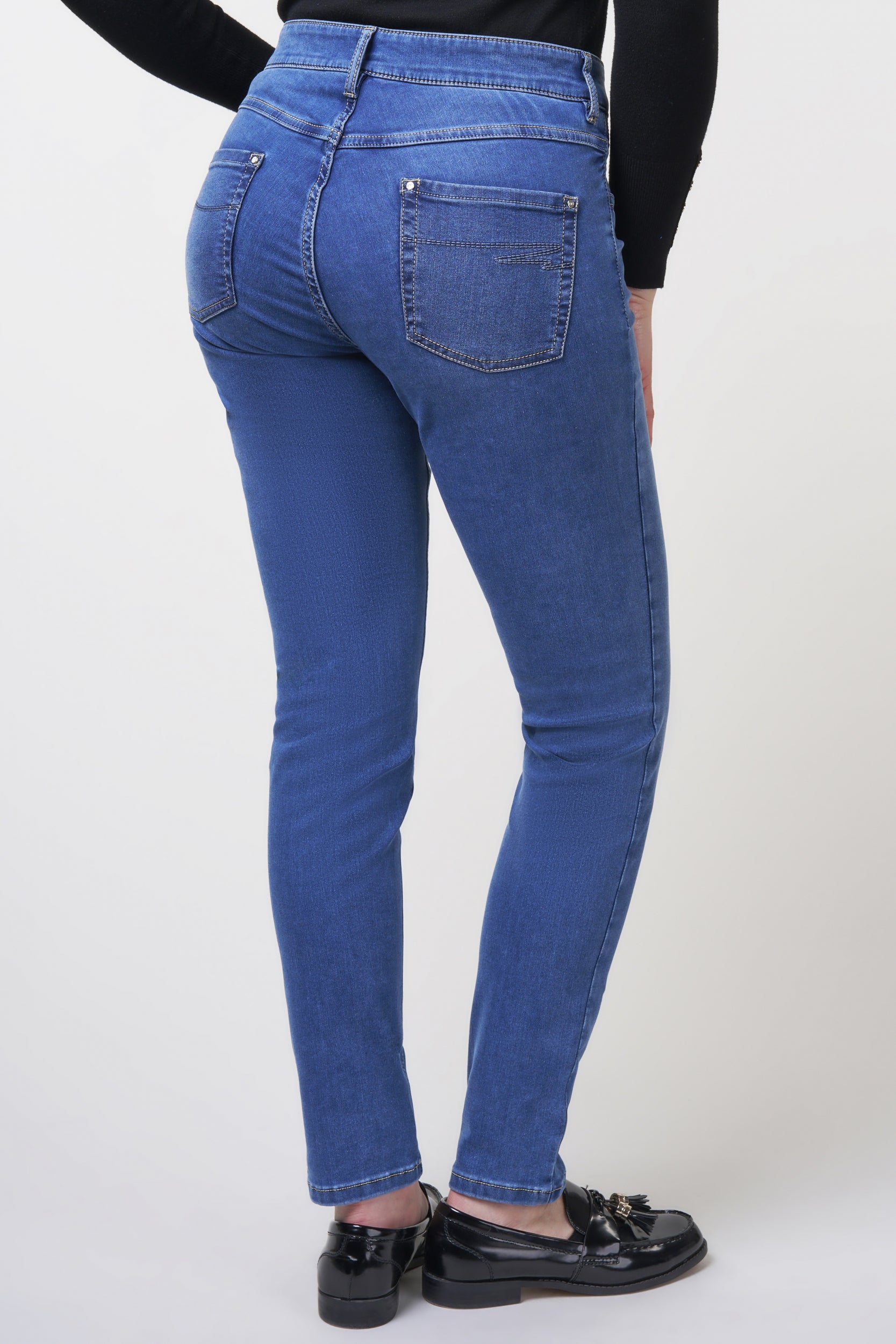 Twigie Shape-On Skinny Jeans | Stone Blue Pants ZRS