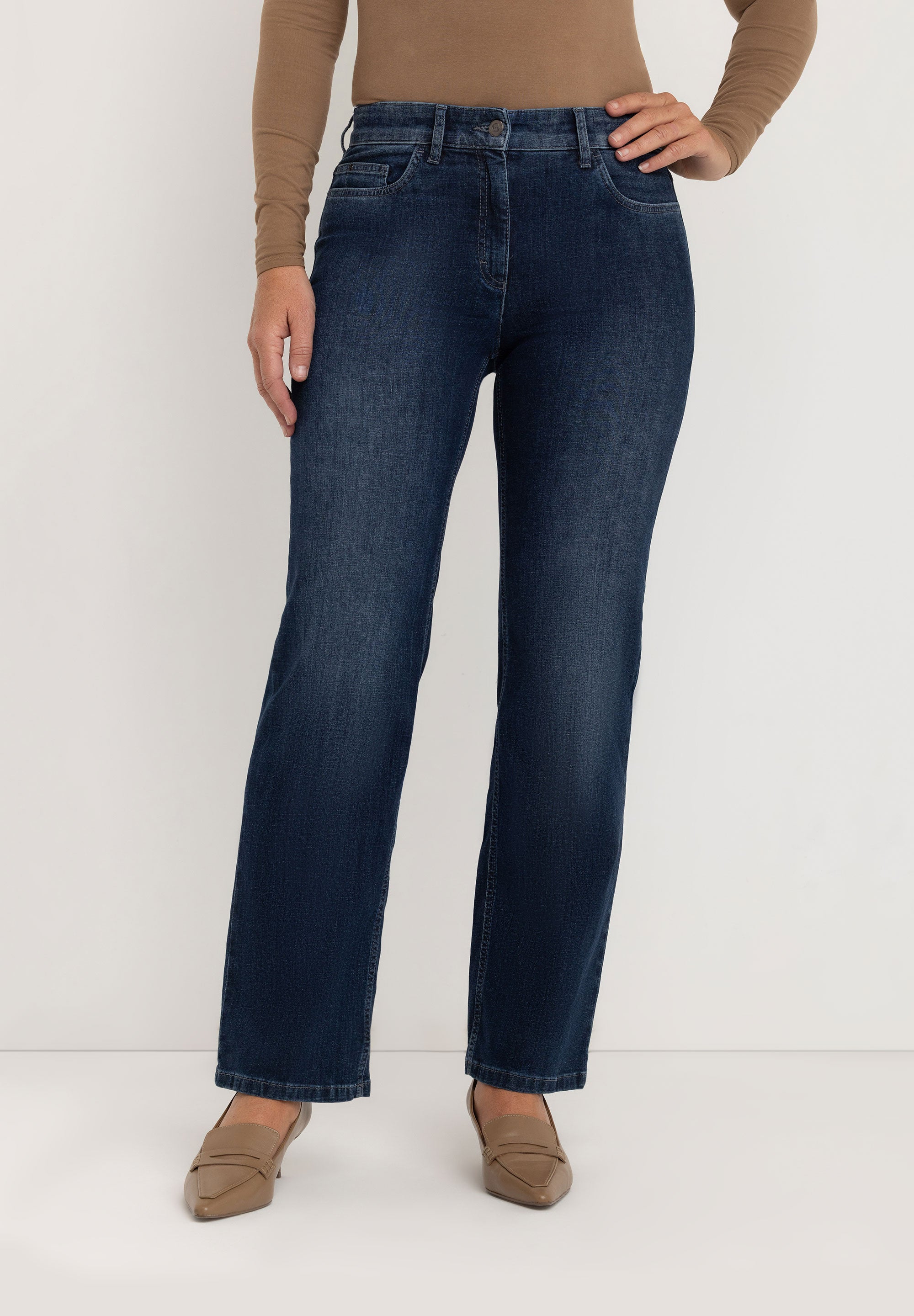 Kora Denim Straight Jeans | Authentic Blue