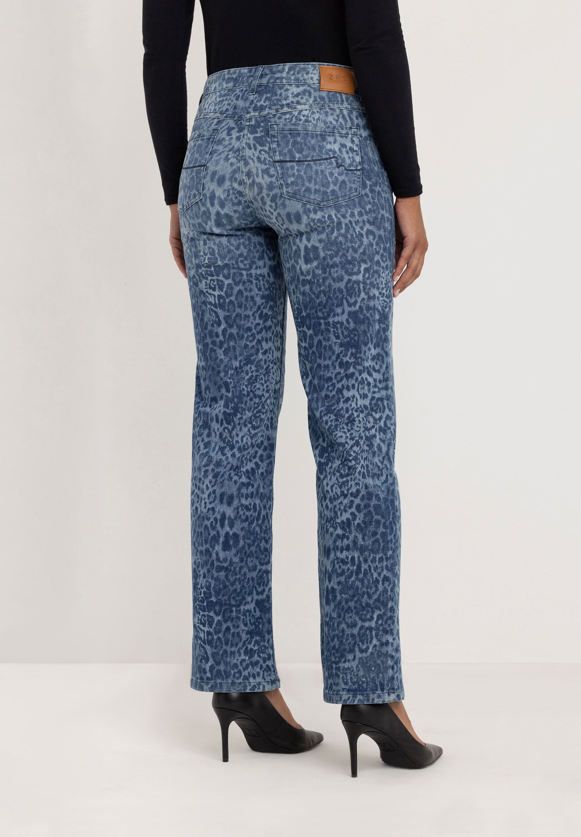Kora Denim Straight Jeans | Authentic Blue Print