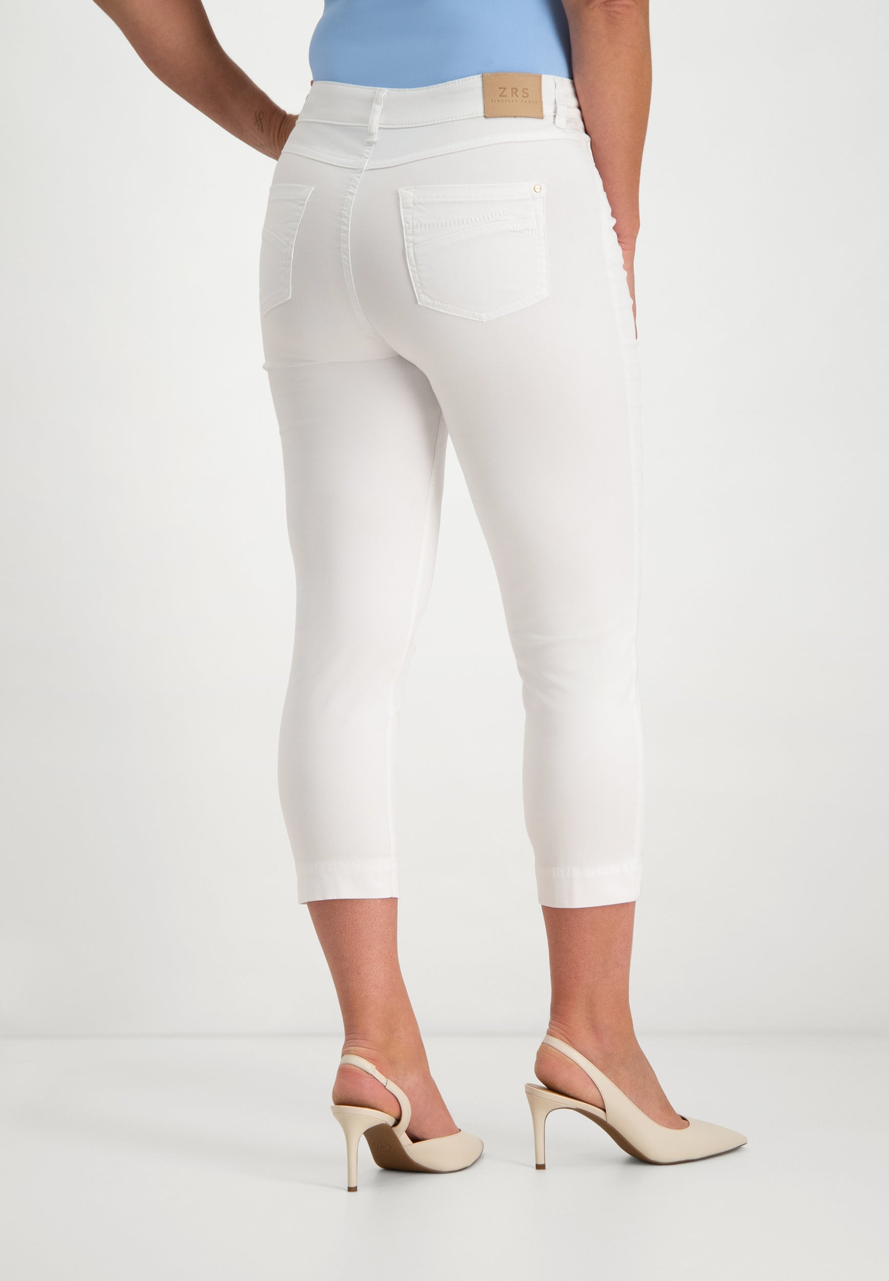 Kora Coloured Straight Pants | Optical White