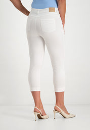 Kora Coloured Straight Pants | Optical White